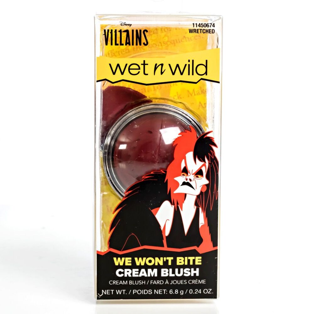 New Wet N Wild Disney Villains We Won’t Bite Cream Blush Wretched